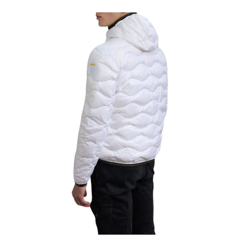 Piumino Uomo Wave con cappuccio, patch e passante logo